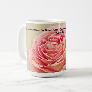 Pretty Rose Bible Scripture Mug Cup