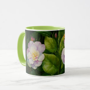 Pretty Rose Garden Floral Art Cup Mug