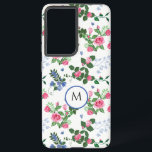 Pretty Rose Garden Floral Monogram  Samsung Galaxy Case<br><div class="desc">Add a touch of elegance and beauty to your Samsung Galaxy S21 Ultra with our Pretty Rose Garden Floral Monogram Case. This stunning phone case features a vibrant and colourful floral pattern that will instantly brighten up your day. The personalised monogram adds a unique and personal touch to the case,...</div>