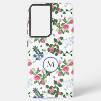 Pretty Rose Garden Floral Monogram 