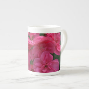 Pretty Rose Geranium Bone China Jumbo Mug