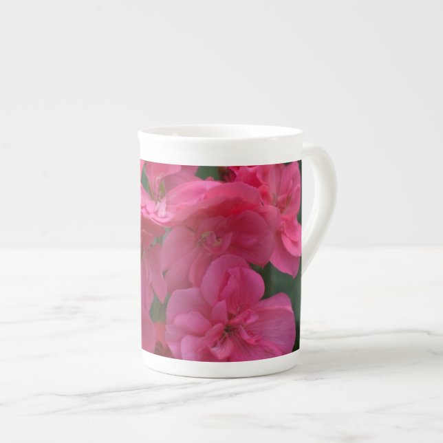 Pretty Rose Geranium  Bone China Jumbo Mug (Front Right)