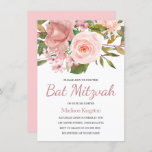 Pretty Rose Gold Pink Flowers Bat Mitzvah Invite<br><div class="desc">Pretty Rose Gold Pink Flowers Bat Mitzvah Invite
See matching collection In Niche and Nest Store</div>