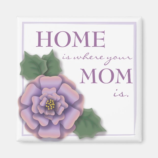 Pretty Rose Mum Magnet (Front)