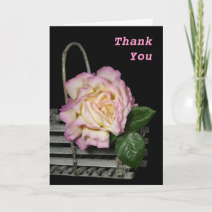 Pretty Rose Thank You Card