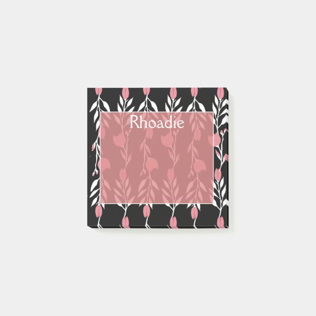 Pretty Rose Vine Post-it Notes (Front)