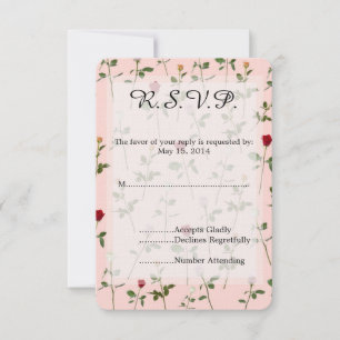 Pretty Roses Wedding RSVP