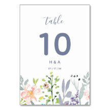 Pretty rustic botanical watercolor wedding