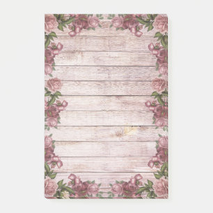 Pretty Rustic Magenta Roses Post-it Notes