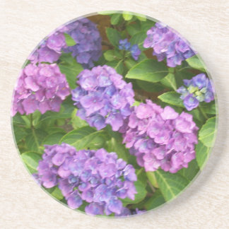 Pretty Sandstone Coaster, Pink, Blue Hydrangeas Coaster