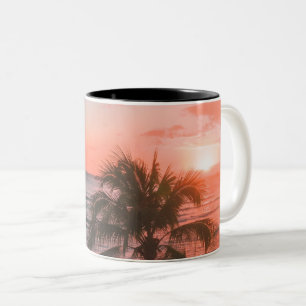 Pretty Sea Life Two-Tone Coffee Mug