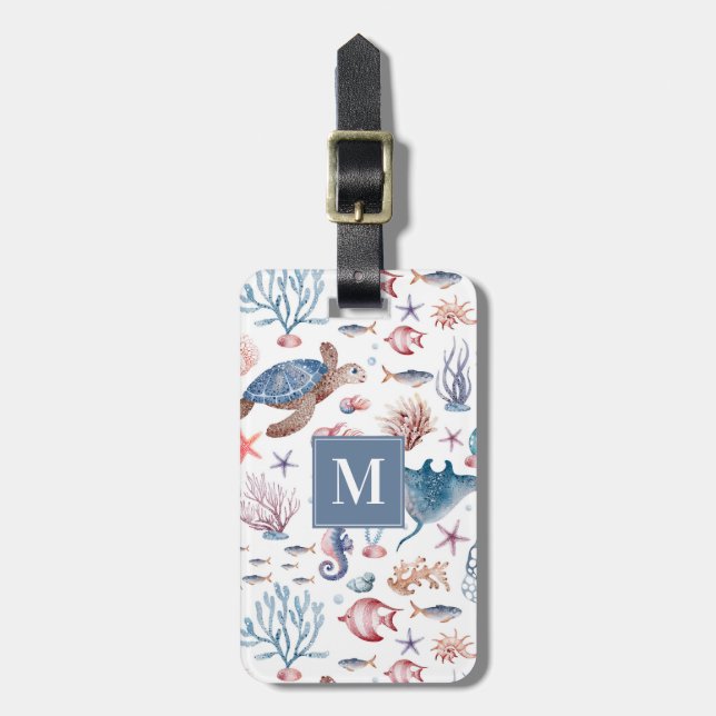 Pretty Seashells Luggage Tag (Front Vertical)