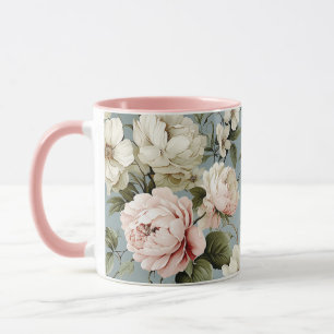 Pretty Shabby Chic Flower Floral Mug