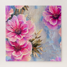 Pretty Shabby Chic Pink Flowers Floral