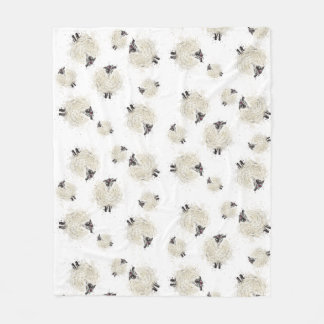 Pretty sheep fleece blanket
