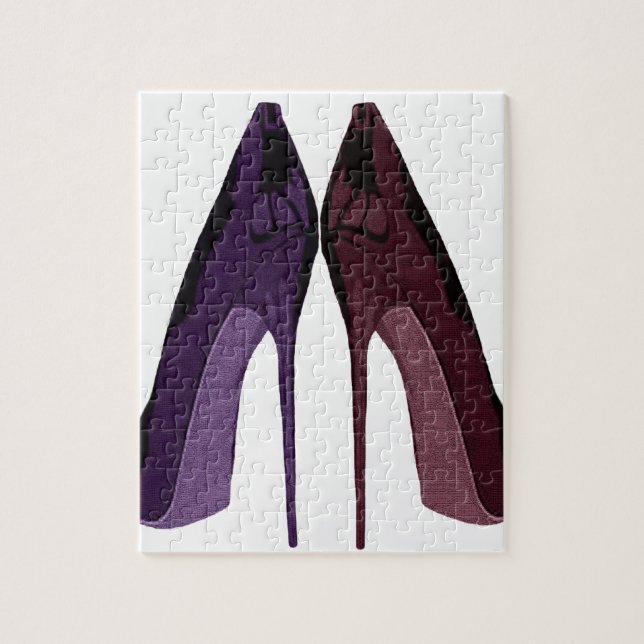 Pretty Shoes All In A Row Art Jigsaw Puzzle (Vertical)