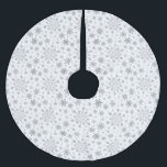 Pretty Silver Christmas Snowflakes on Winter White Brushed Polyester Tree Skirt<br><div class="desc">Mixed sized pretty silver grey (grey) snowflakes are scattered throughout this Christmas seasonal pattern. This cute festive design with a crisp winter white background is sure to please any age and perfect for anyone who likes soft and delicate xmas patterns.</div>