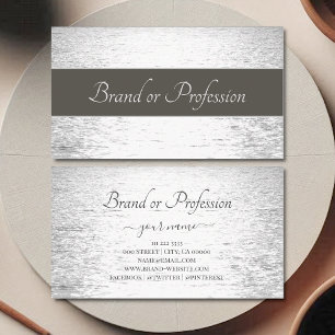 Pretty Silver Sunset over the Ocean Professional Business Card