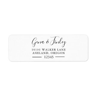 Pretty Simple modern and elegant Return Address