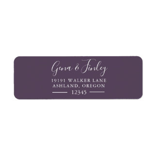 Pretty Simple modern and elegant return address