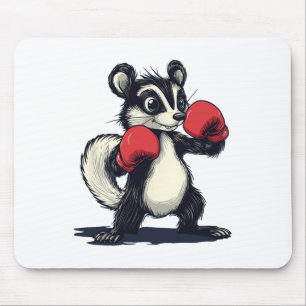 Pretty Skunk Costume With Boxing Mitts Mouse Mat