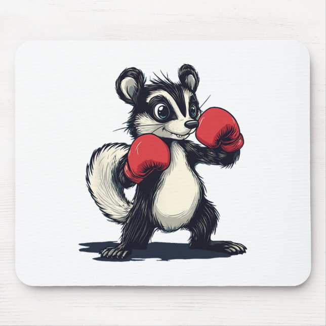 Pretty Skunk Costume With Boxing Mitts  Mouse Mat (Front)