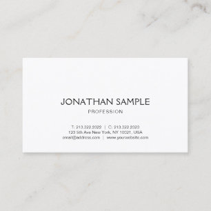 Pretty Sleek Design Modern Plain Luxury Chic Business Card