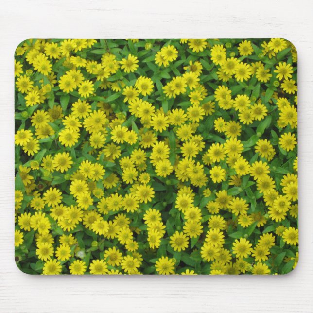Pretty Small Yellow Flowers Mouse Mat (Front)
