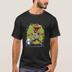 Pretty Soccer Player Dinosaur Costume for Adults a T-Shirt