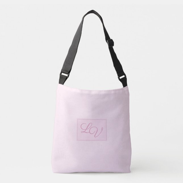Pretty Soft Pink and Blush Crossbody Bag (Front)
