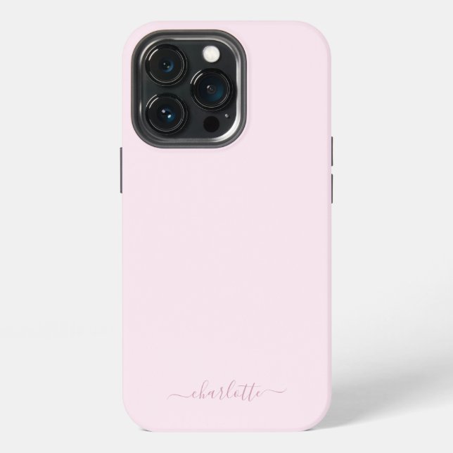Pretty Soft Pink and Blush iPhone Case (Back)