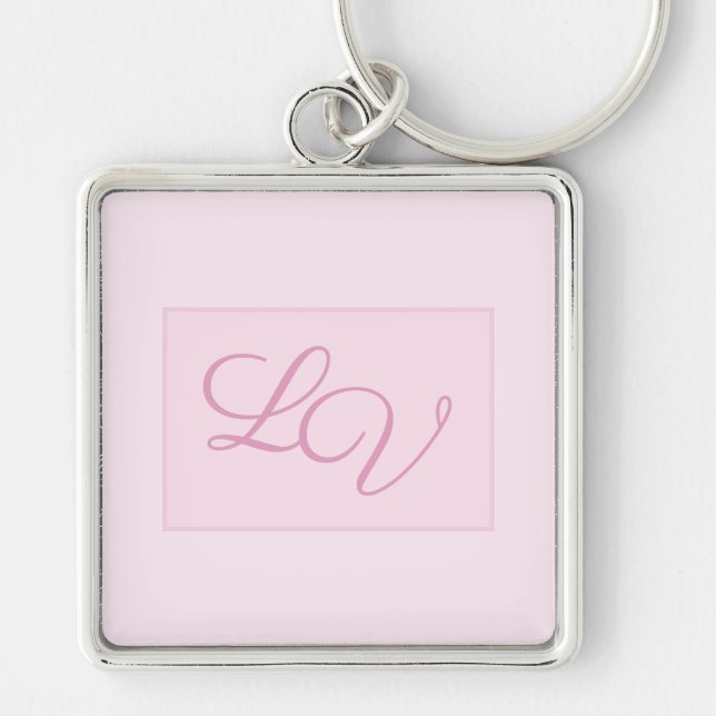 Pretty Soft Pink and Blush Key Ring (Front)