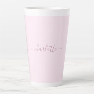 Pretty Soft Pink and Blush Latte Mug