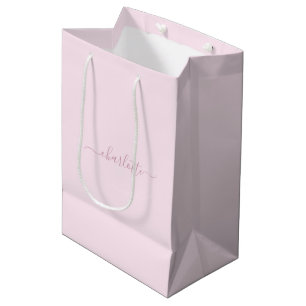Pretty Soft Pink and Blush Medium Gift Bag