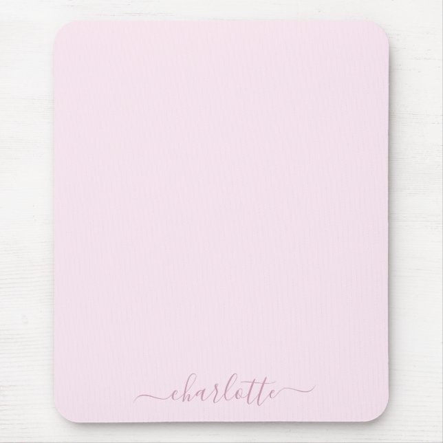 Pretty Soft Pink and Blush Mouse Mat (Front)