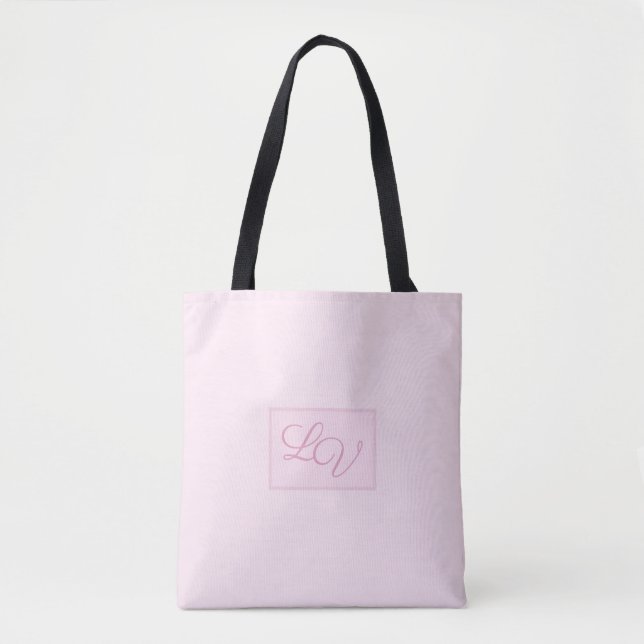 Pretty Soft Pink and Blush Tote Bag (Front)