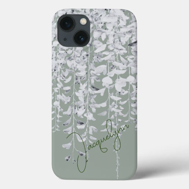  Pretty Soft Silver Hanging Wisteria  Case-Mate iPhone Case (Back)