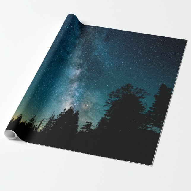 Pretty Space Wrapping Paper (Unrolled)