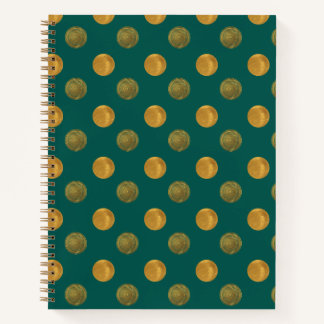 Pretty Sphere Gold and Jade Notebook