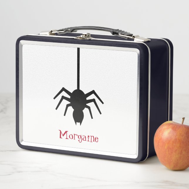 Pretty Spider Monogrammed Lunch Box (In Situ)