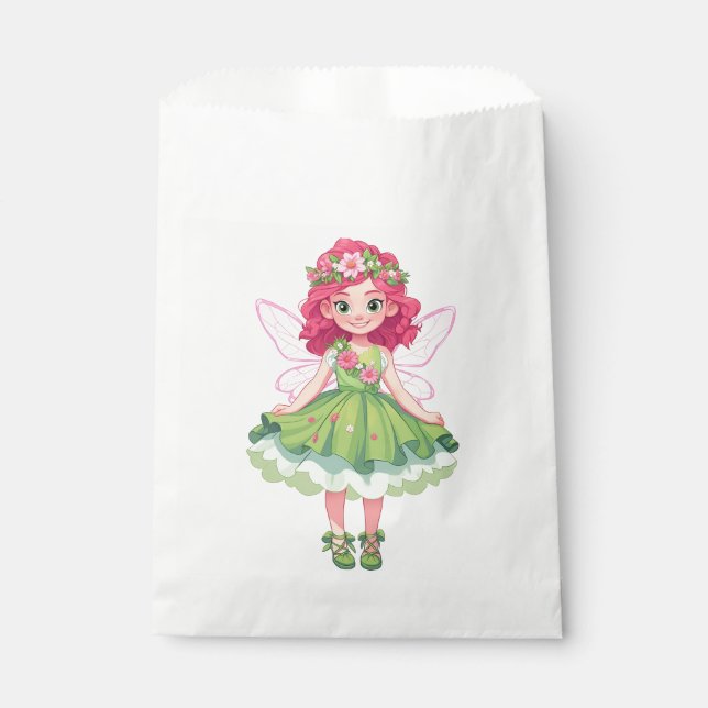 Pretty Spring Fairy Girl's Birthday Party  Favour Bags (Front)