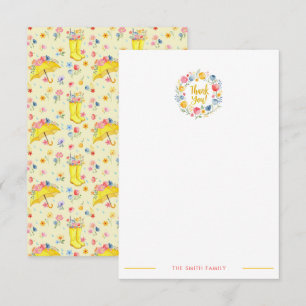 Pretty Spring Floral Baby Shower Thank You Card – 