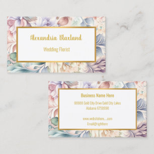 PRETTY SPRING FLORAL BUSINESS CARD
