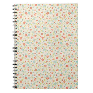 Pretty Spring Floral Pattern Notebook