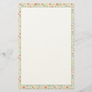 Pretty Spring Floral Stationery