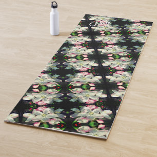 Pretty Spring Flower Blossoms Personalised Yoga Mat