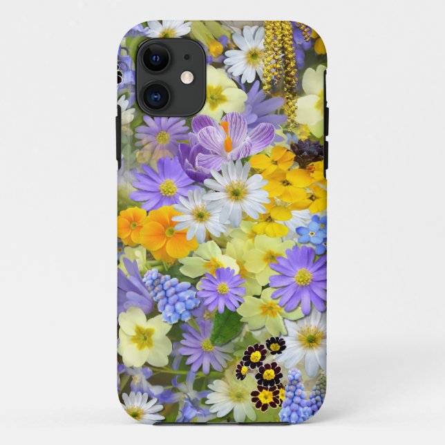Pretty Spring Flowers Case-Mate iPhone Case (Back)