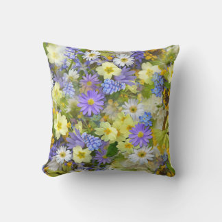 Pretty Spring Flowers Cushion