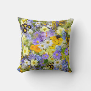 Pretty Spring Flowers Cushion