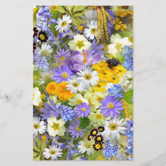 Pretty Spring Flowers Stationery